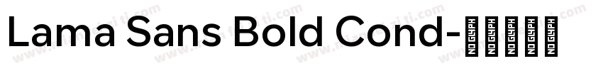 Lama Sans Bold Cond字体转换